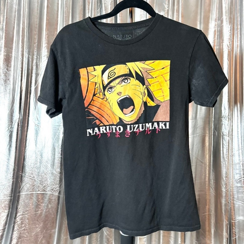 Naruto Shippuden Naruto Uzumaki Black Anime Graphic Tee
